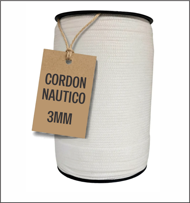 CORDON NAUTICO 3MM BLANCO 100 METROS